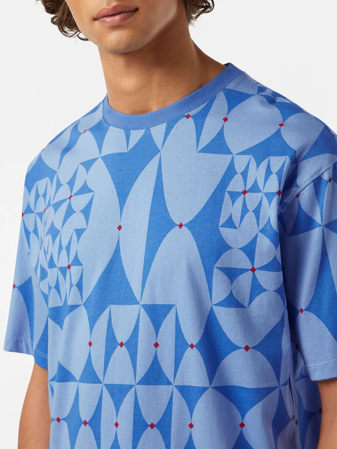 Diamond Print Relaxed Fit T-Shirt - Image 5