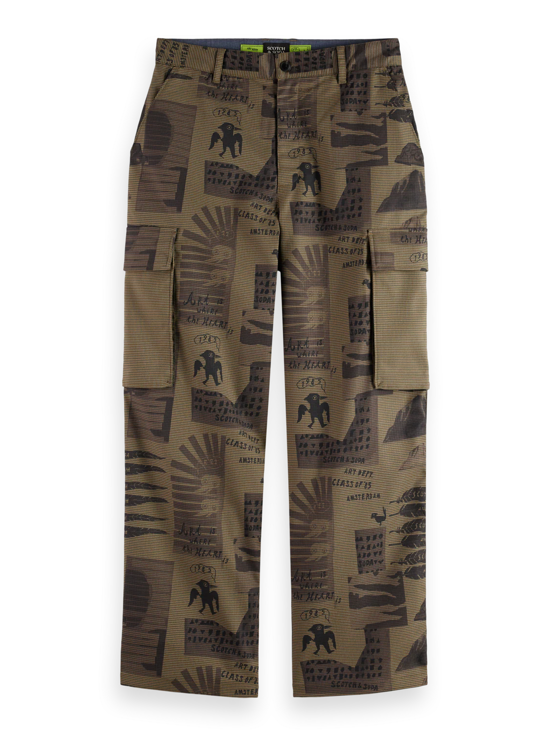 Baggy Fit All-Over Printed Cargo Pants - Image 6