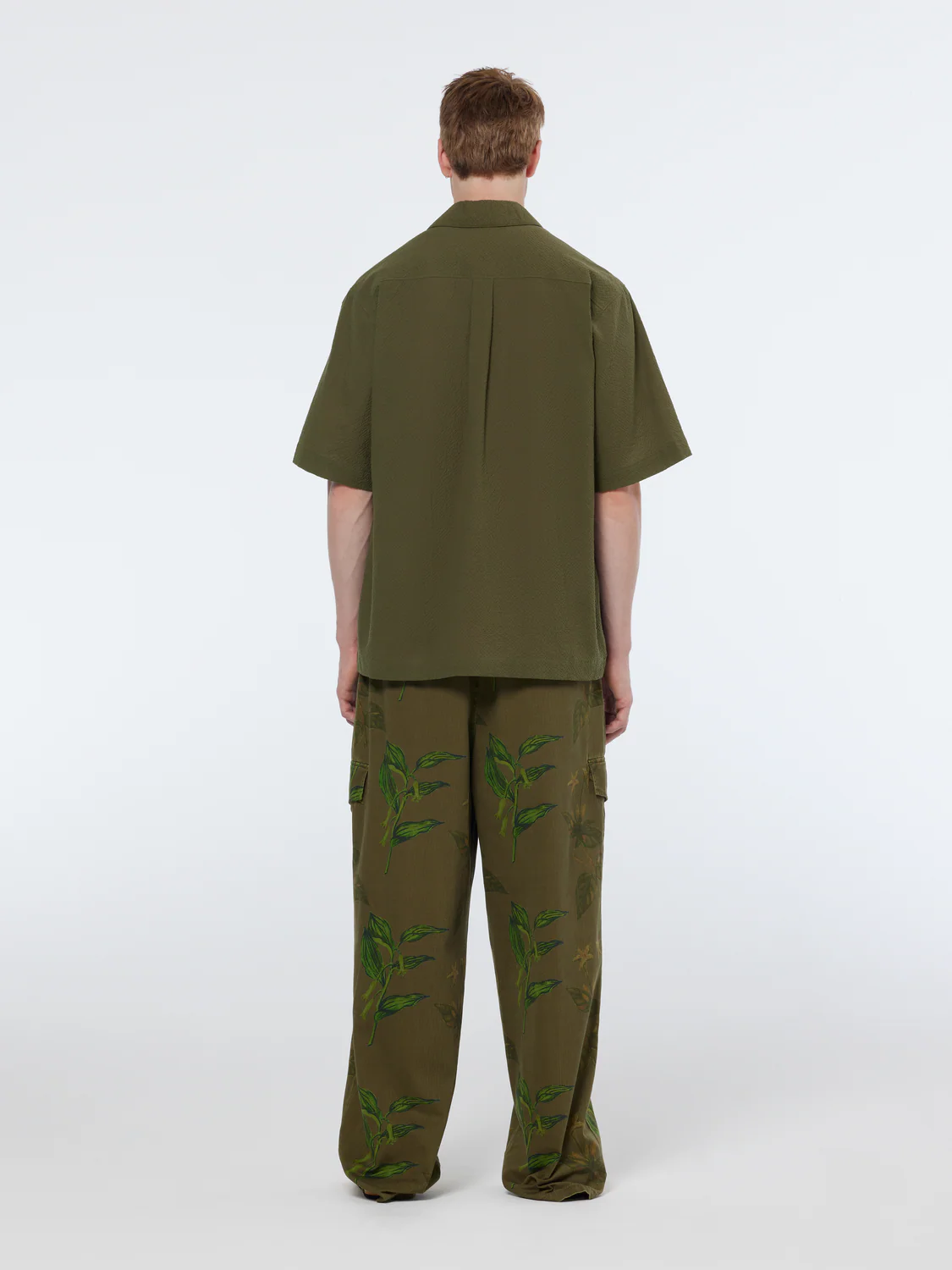Daze Structured Printed Wide Fit Cargo Pant - Image 4