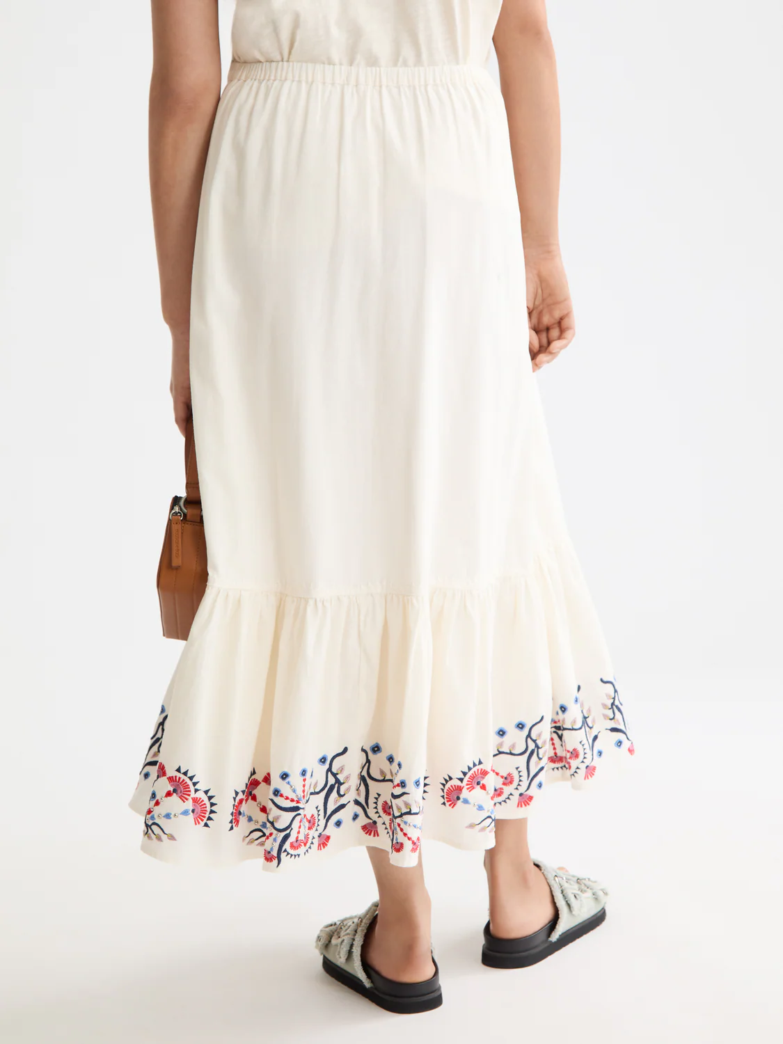 Embroidered Maxi Skirt - Image 3
