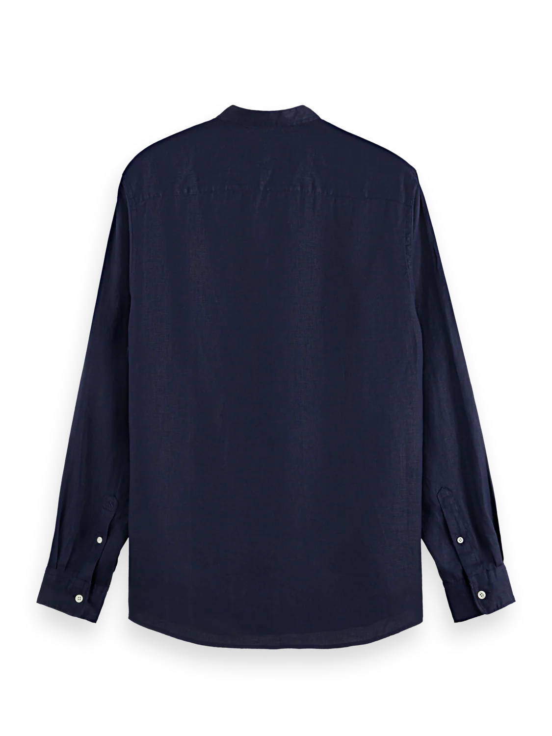 Essentials — Linen Stand Up Collar Shirt - Image 4