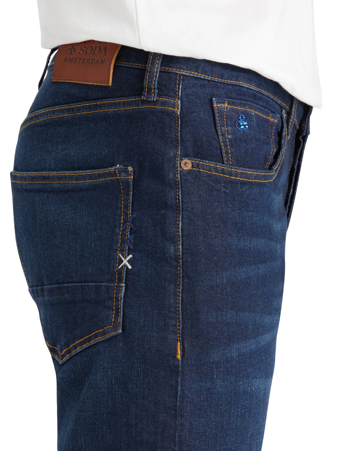 Essentials — Ralston Regular Slim Jeans | Beaten Blue - Image 3