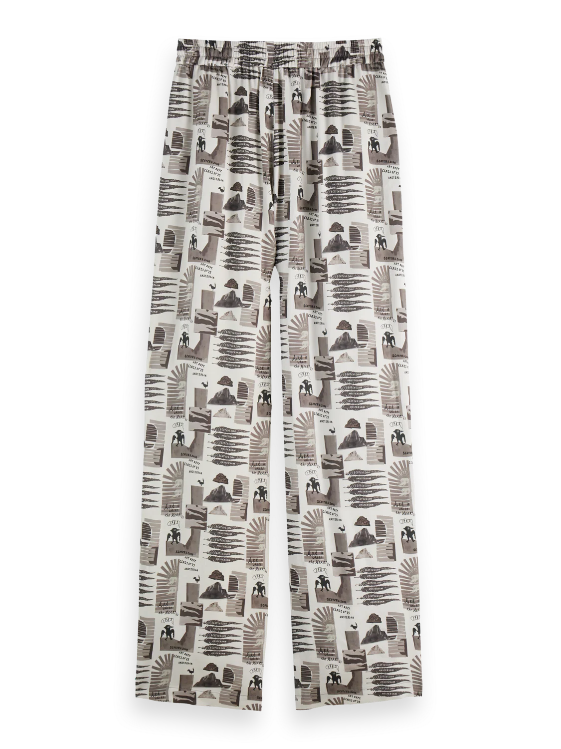 Gia - Mid Rise Wide Leg Elasticated Trousers - Image 6