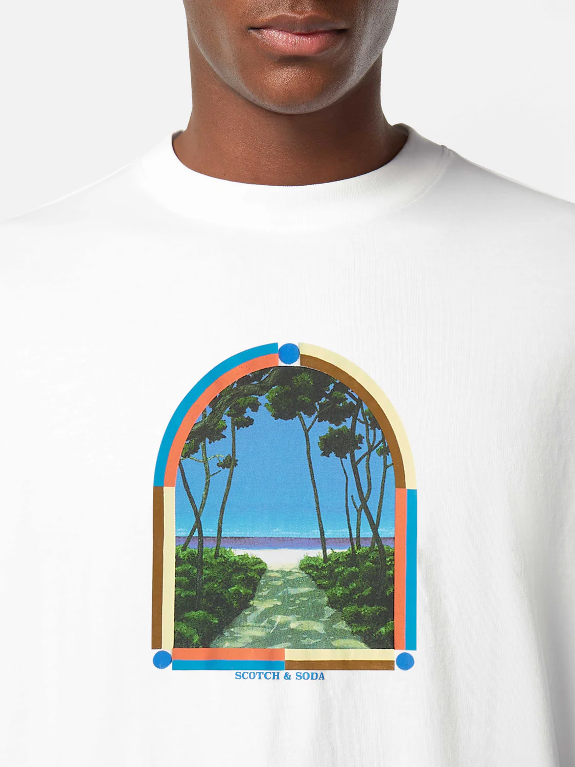 Loose Fit Printed Artwork T-Shirt - Image 4