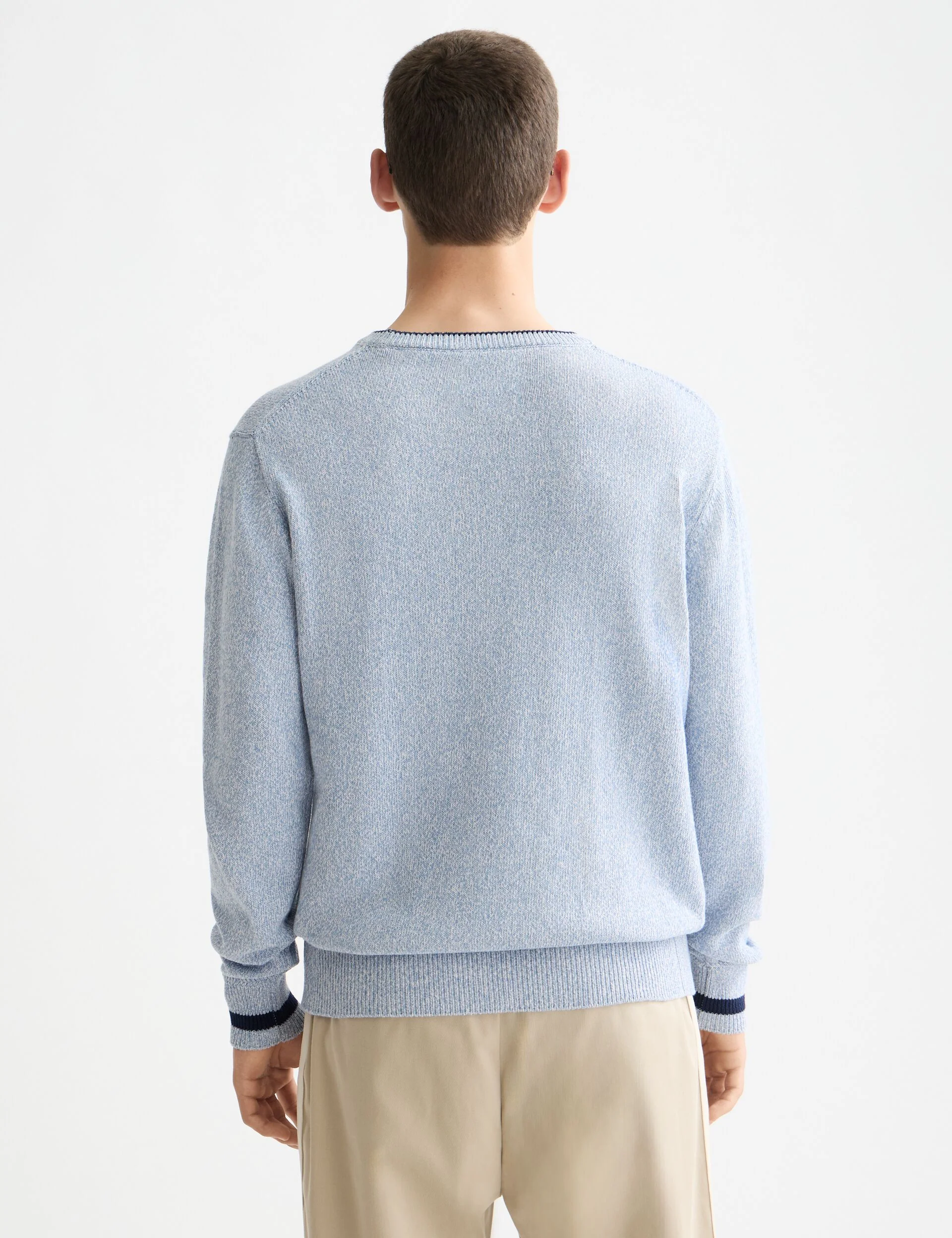 Melange regular fit crew neck - Image 3