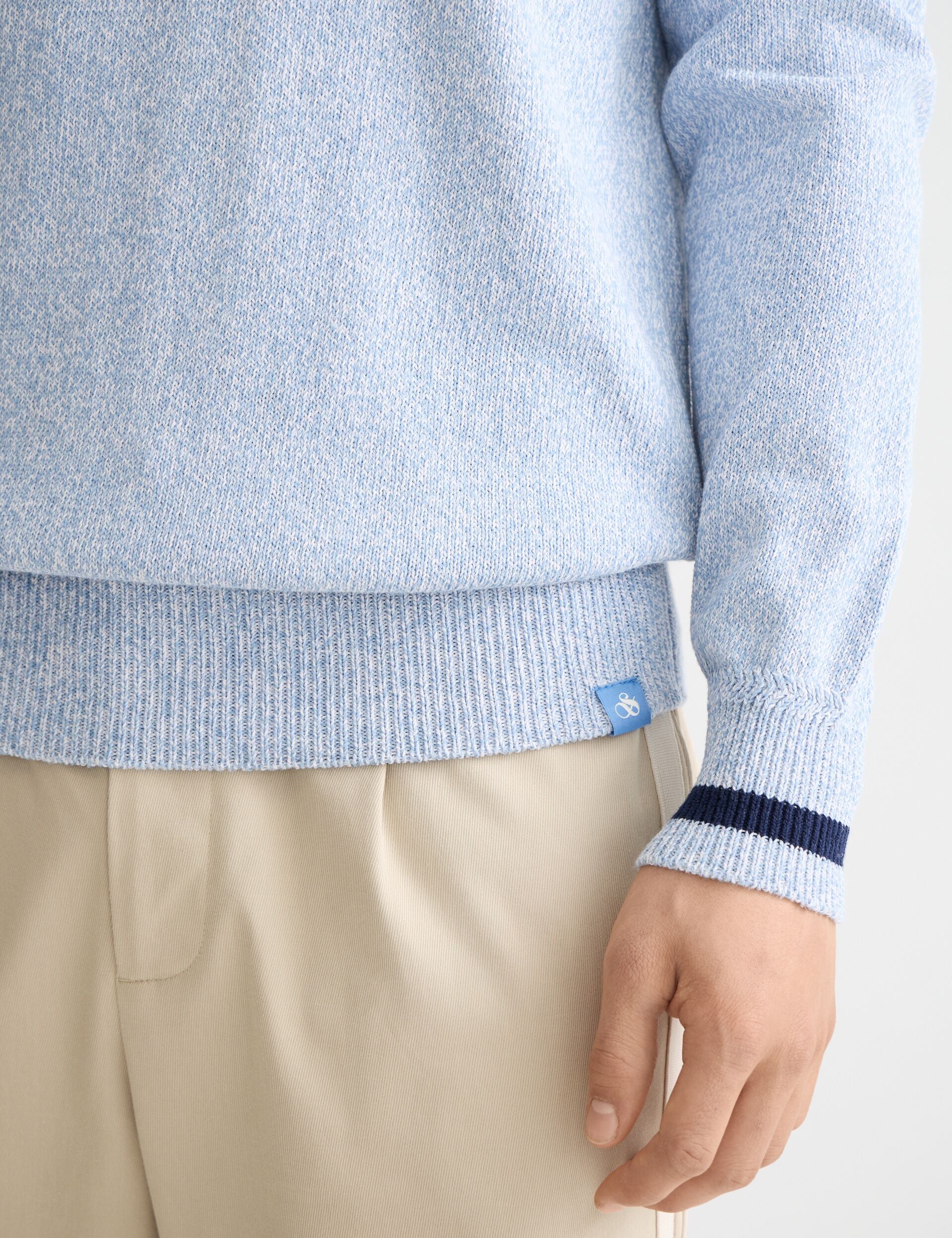 Melange regular fit crew neck - Image 4