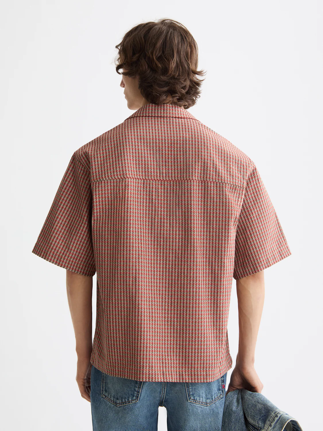 Micro Geo Print Short-Sleeved Shirt - Image 4