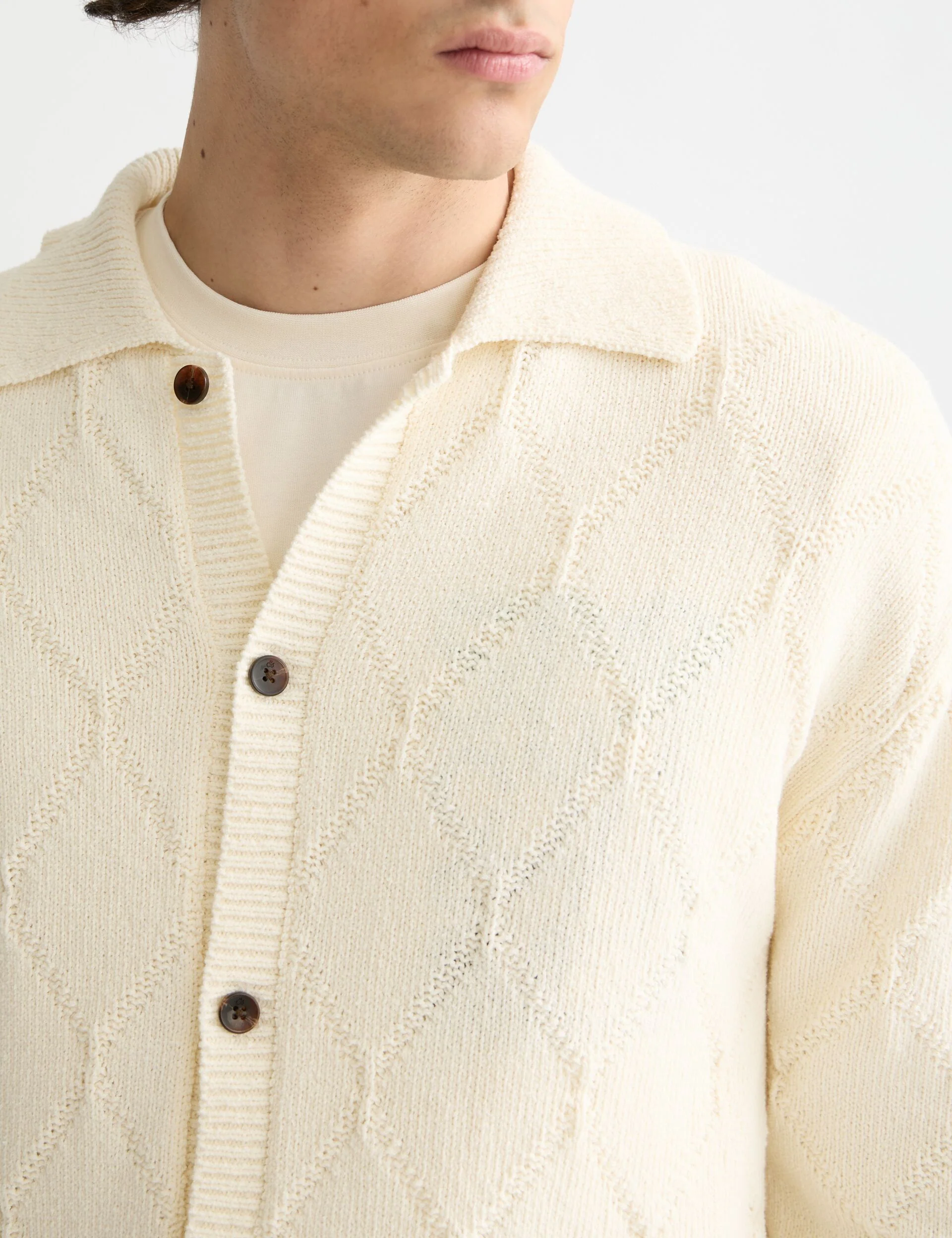 Open work long sleeve shirt - Image 4