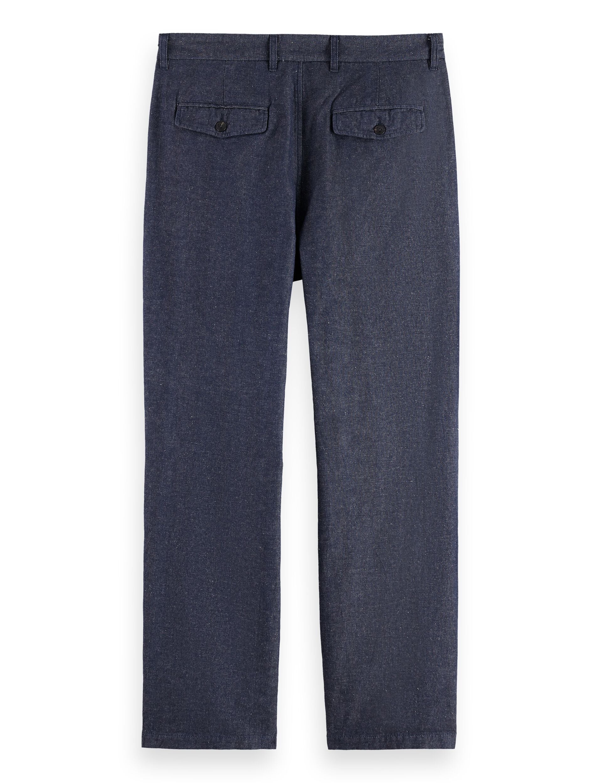 Otis - Cotton linen twill relaxed straight fit chino - Image 6