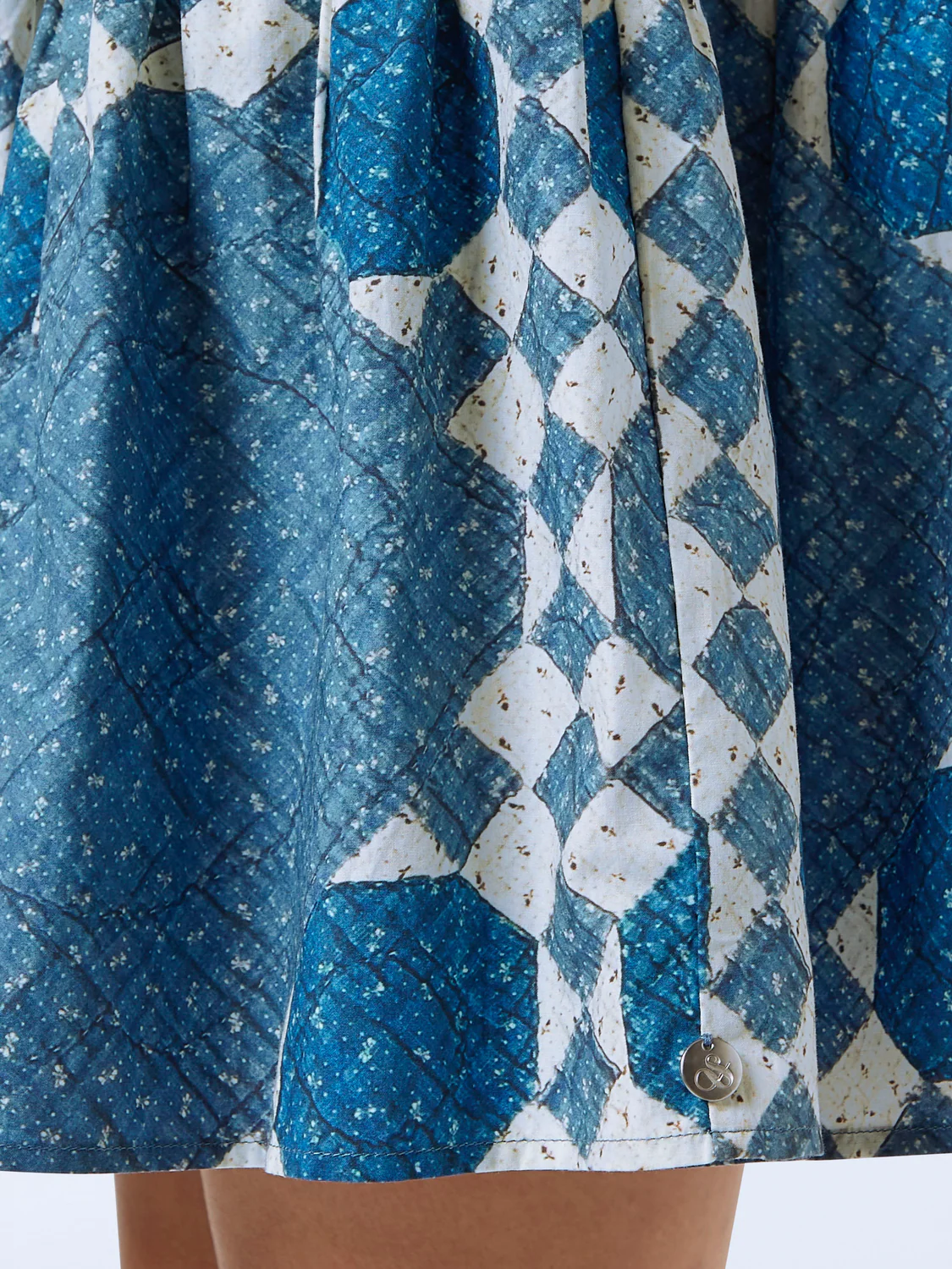 Quilted Gathered Mini Dress - Image 3