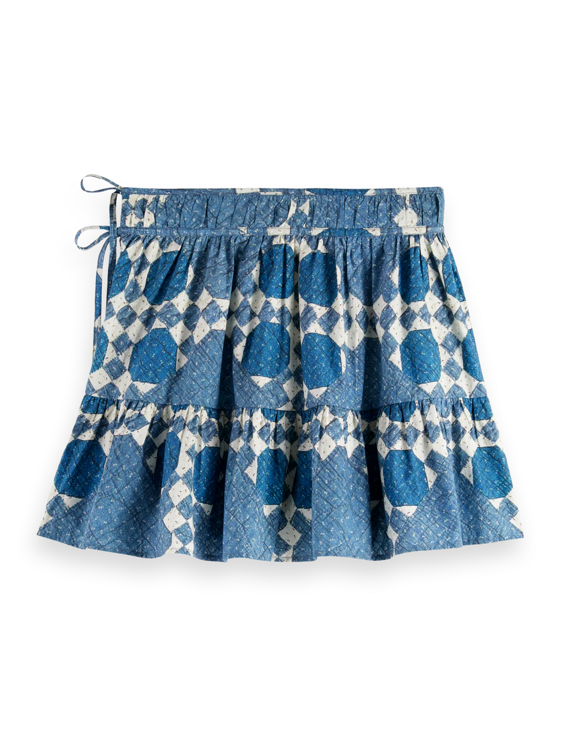 Quilted Gathered Mini Skirt - Image 6