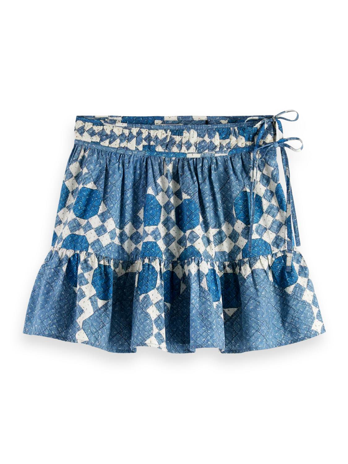 Quilted Gathered Mini Skirt - Image 7
