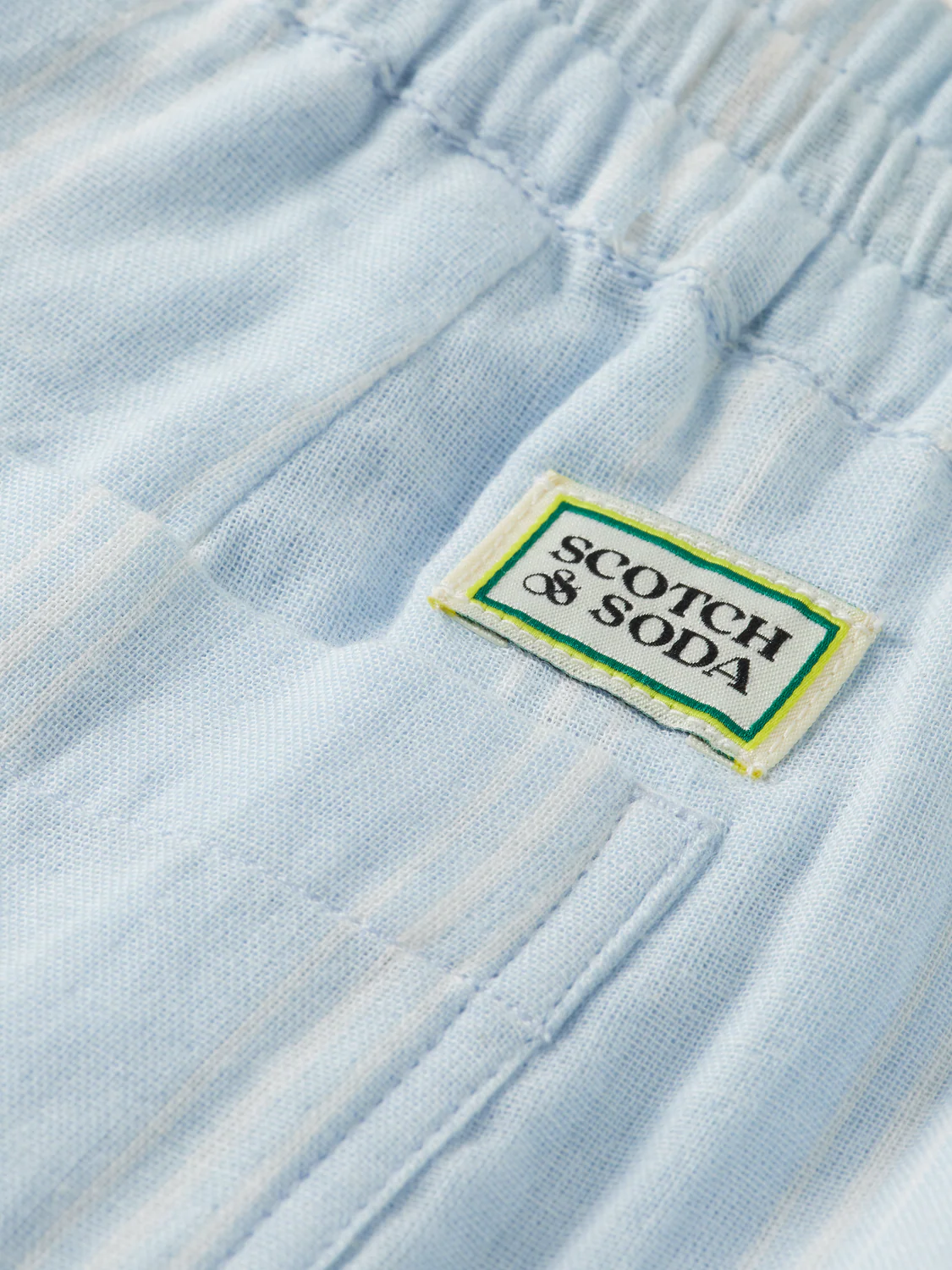 Boys' Relaxed-Fit Striped Cotton Gauze Pant - Image 3