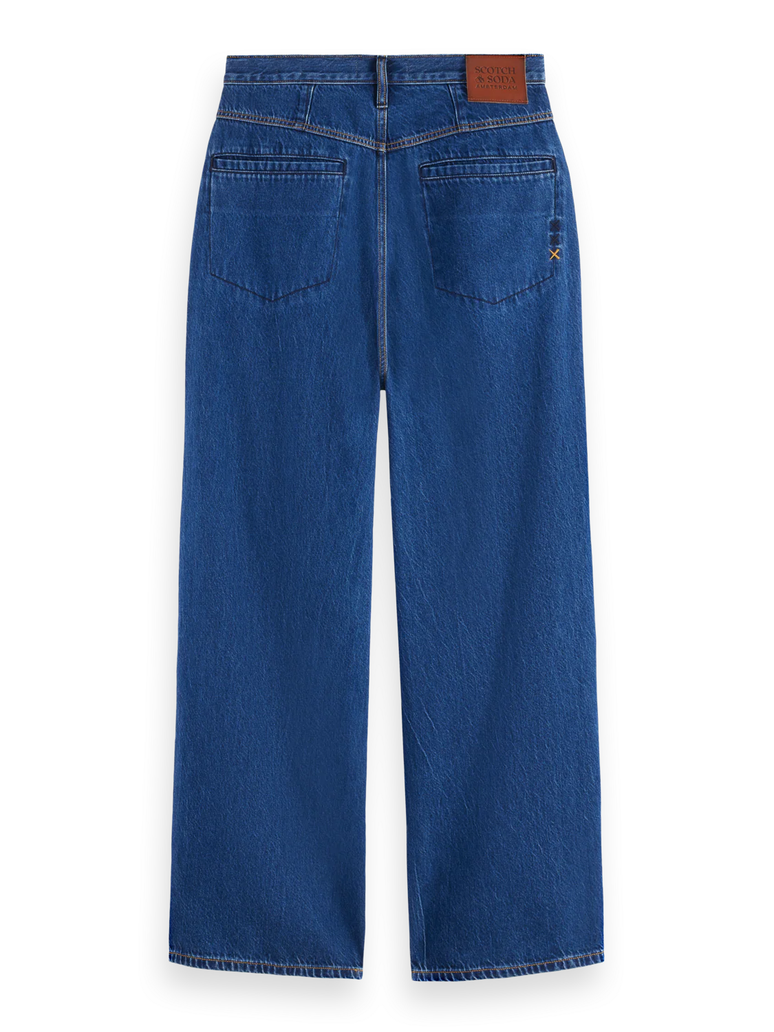 Seasonal Super Loose Pleat Front Jeans — Forever Blue - Image 6