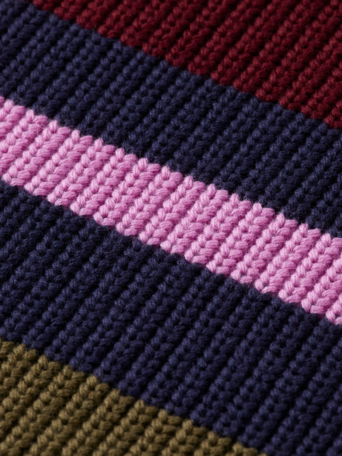 Regular Fit Stripe V-Neck Pullover - Image 3