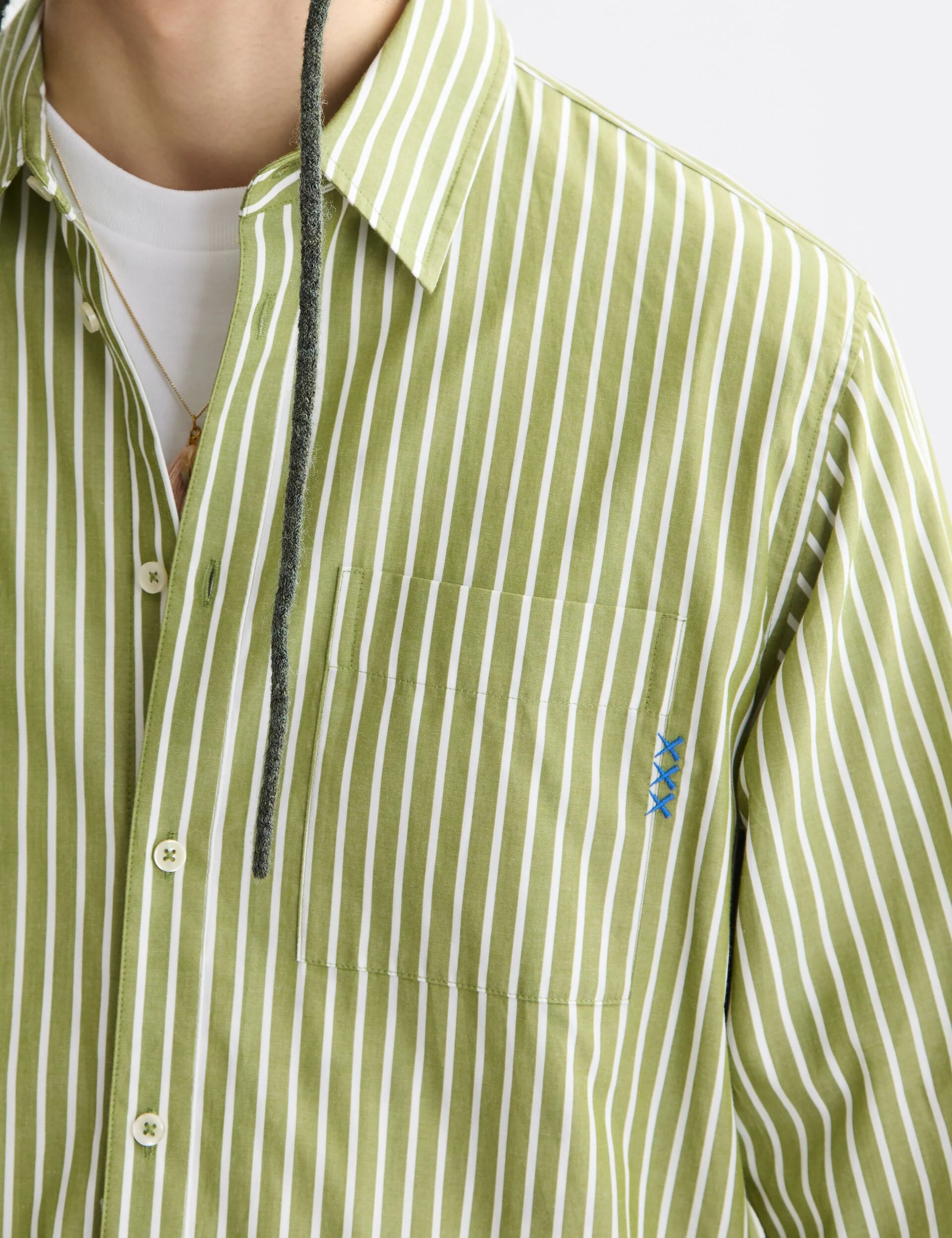 Striped Relaxed-Fit Poplin Shirt - Image 4