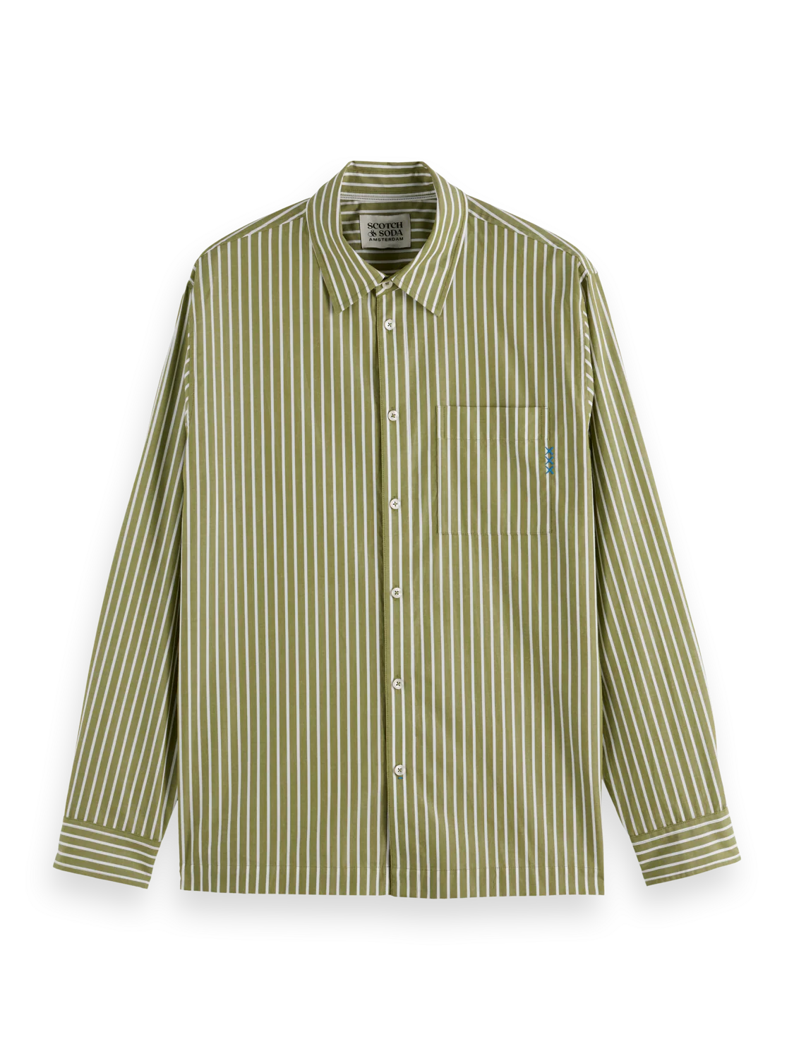 Striped Relaxed-Fit Poplin Shirt - Image 5