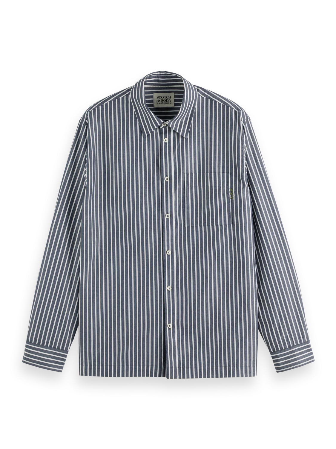 Striped Relaxed-Fit Poplin Shirt - Image 4
