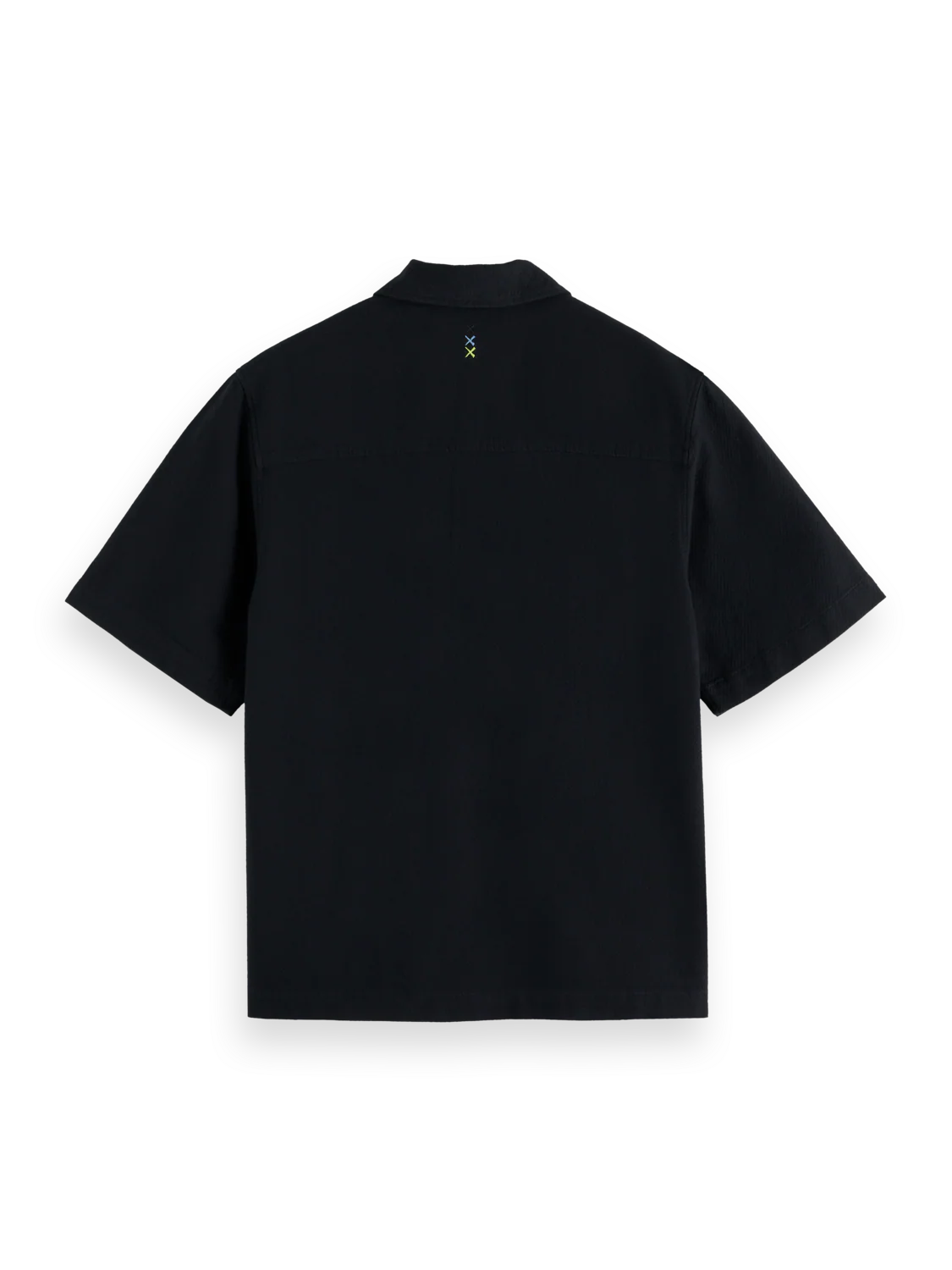 Structured Cotton Short-Sleeved Shirt - Image 6