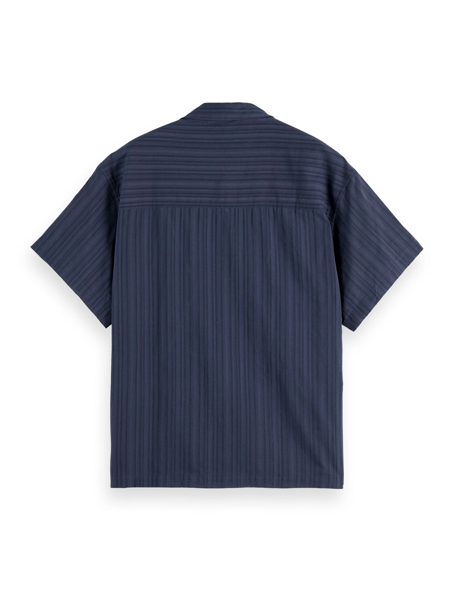 Structured-stripe short-sleeved shirt - Image 6