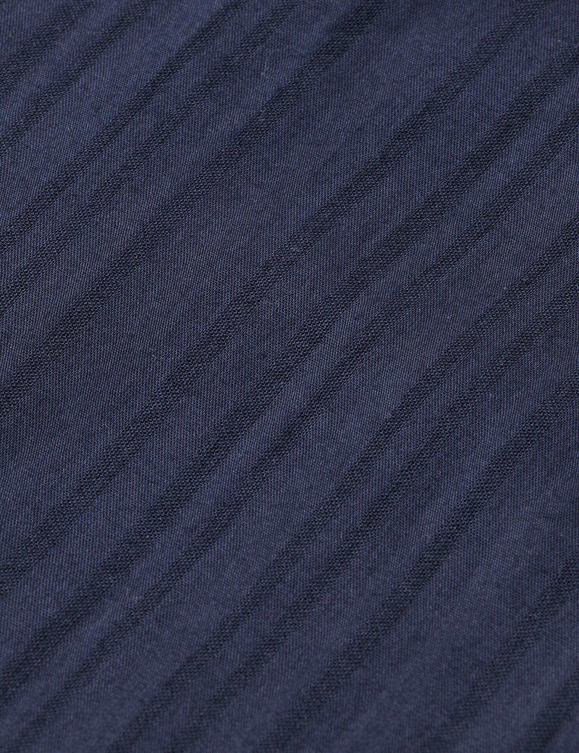 Structured-stripe short-sleeved shirt - Image 7