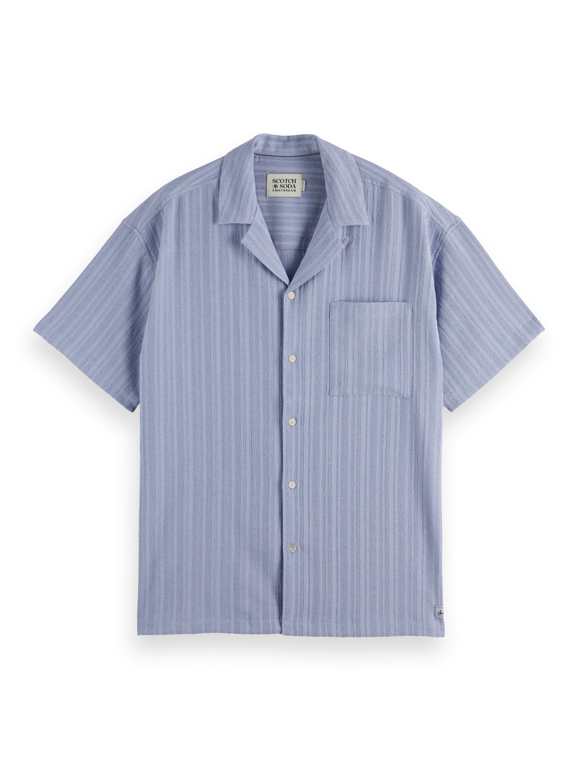 Tonal-Striped Short-Sleeved Shirt - Image 6