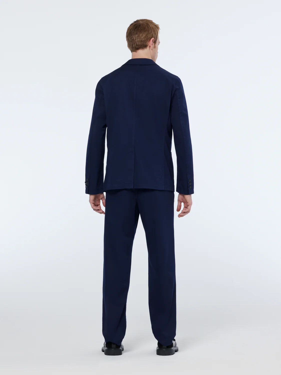 Relaxed Fit Unconstructed Cotton Twill Blazer - Image 4