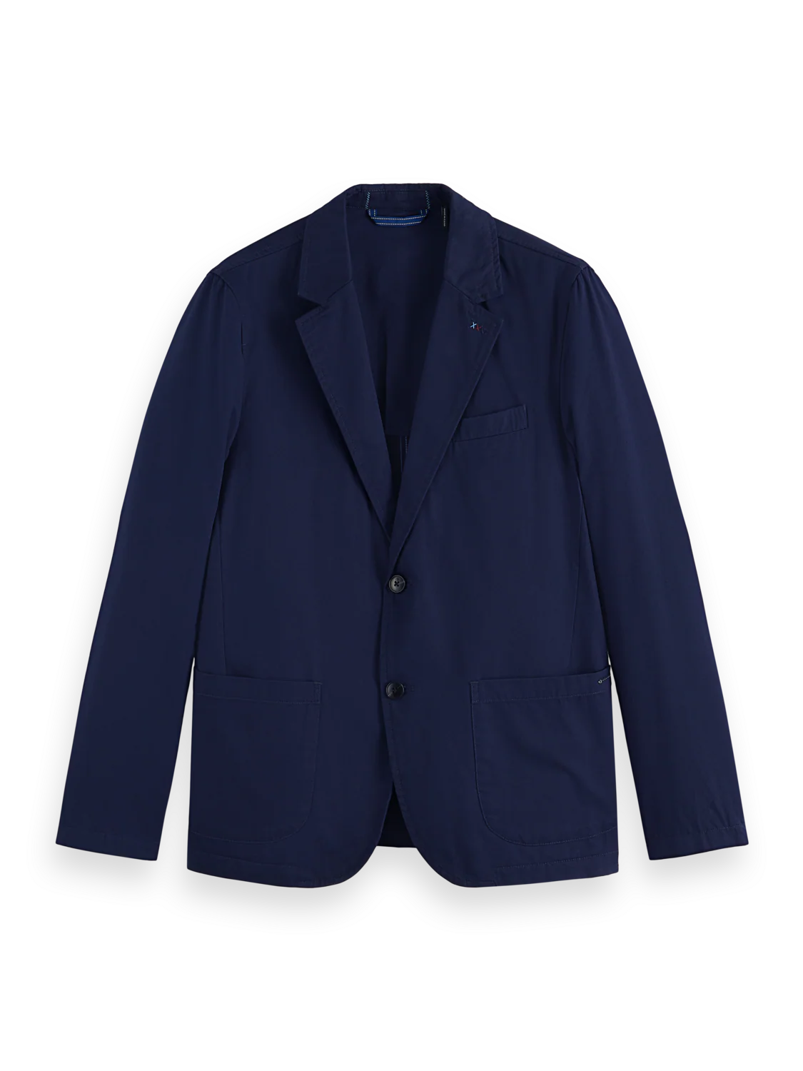 Relaxed Fit Unconstructed Cotton Twill Blazer - Image 6